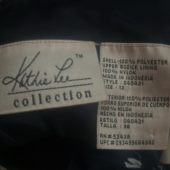 Vtg Floral Modest Peplum Maxi Dress 12 Feminine Wedding Guest Church Ladylike - Picture 6 of 6